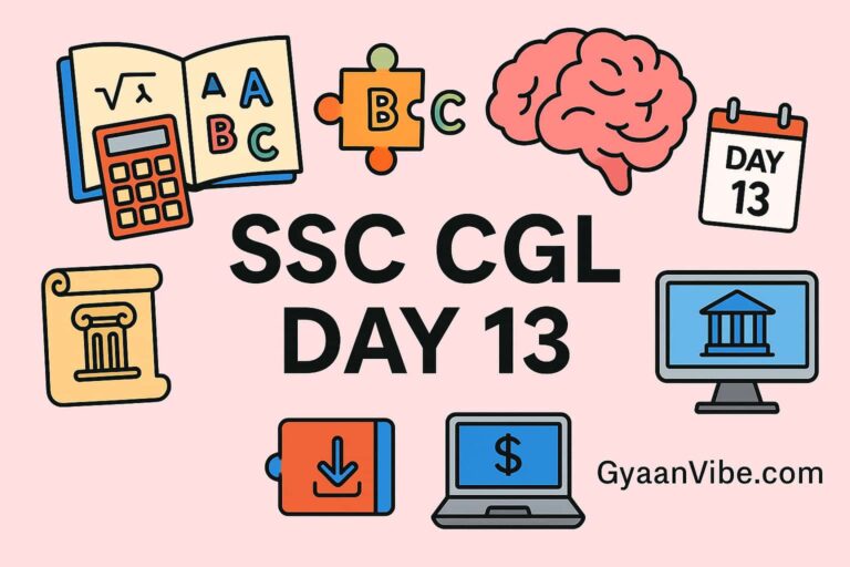 SSC CGL PREPARATION DAY 13
