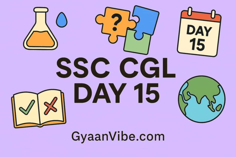 SSC CGL PREPARATION DAY 15