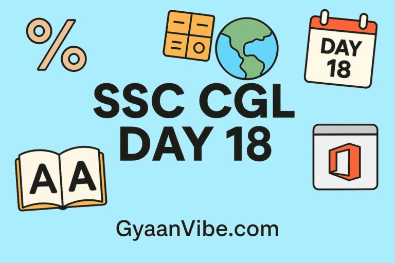 SSC CGL PREPARATION DAY 18
