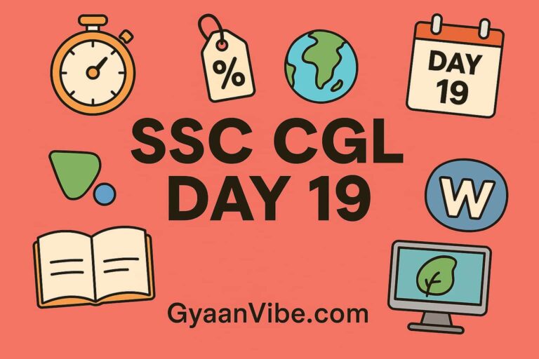 SSC CGL PREPARATION DAY 19