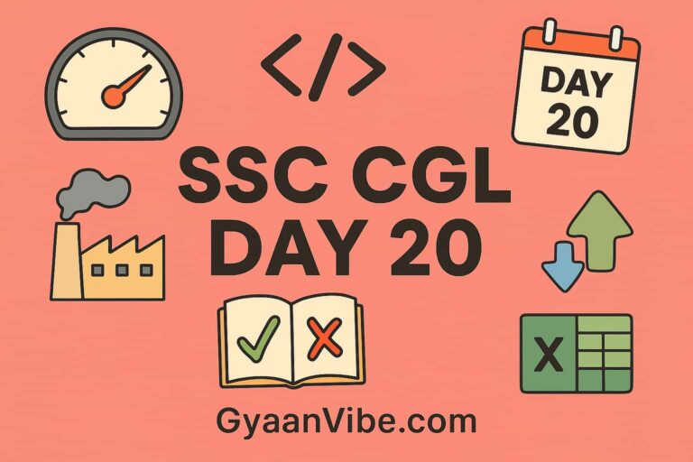 SSC CGL PREPARATION DAY 20